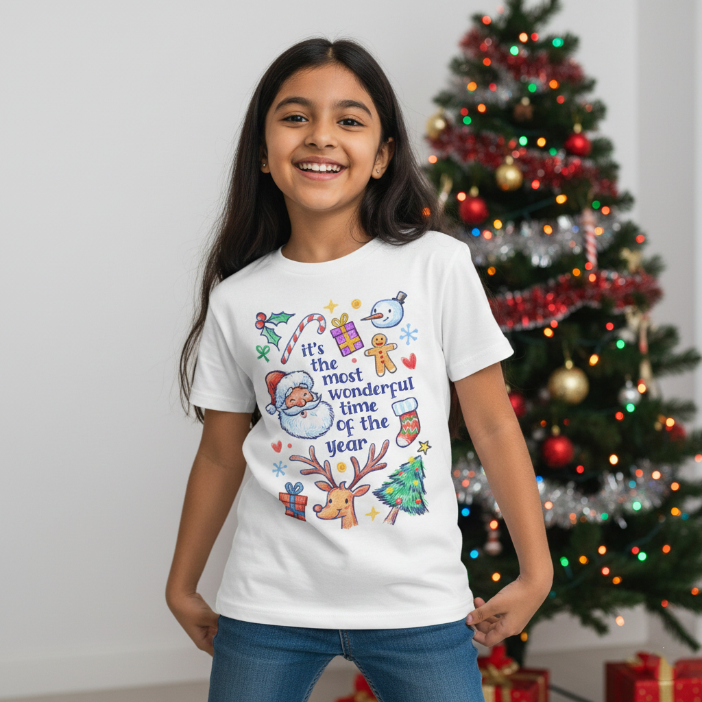 its the most wonderful time of the year - Kids Crew Neck T-Shirt