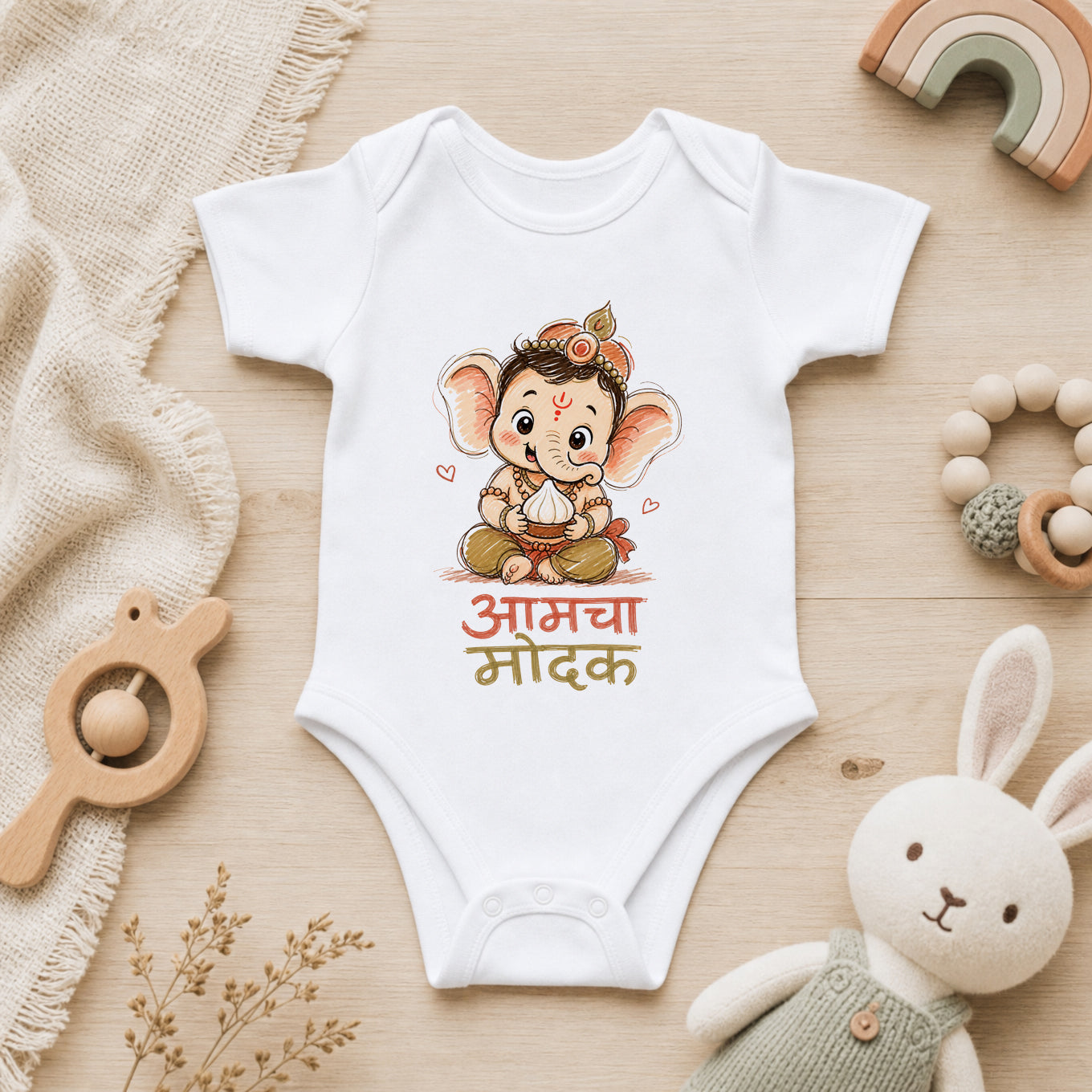 Ganesha - Amcha Modak - Kids Rompers
