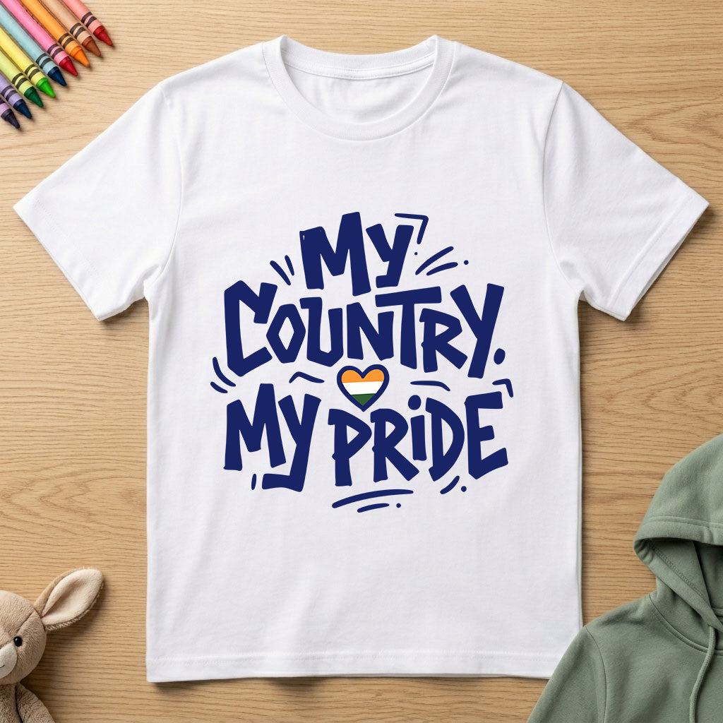 My Country My Pride - Kids Crew Neck T-Shirt