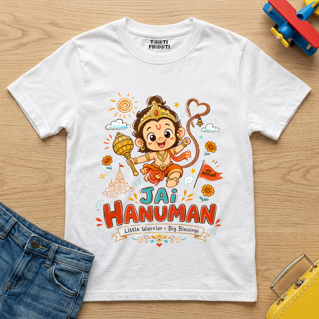 Jai Hanuman - Kids Crew Neck T-Shirt