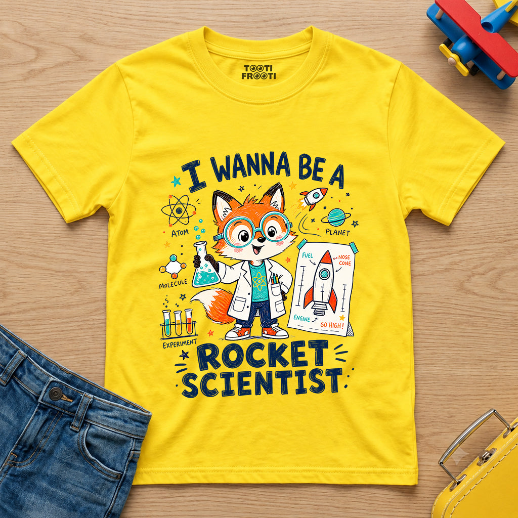 I wanna be a Rocket Scientist - Crew Neck T-Shirt