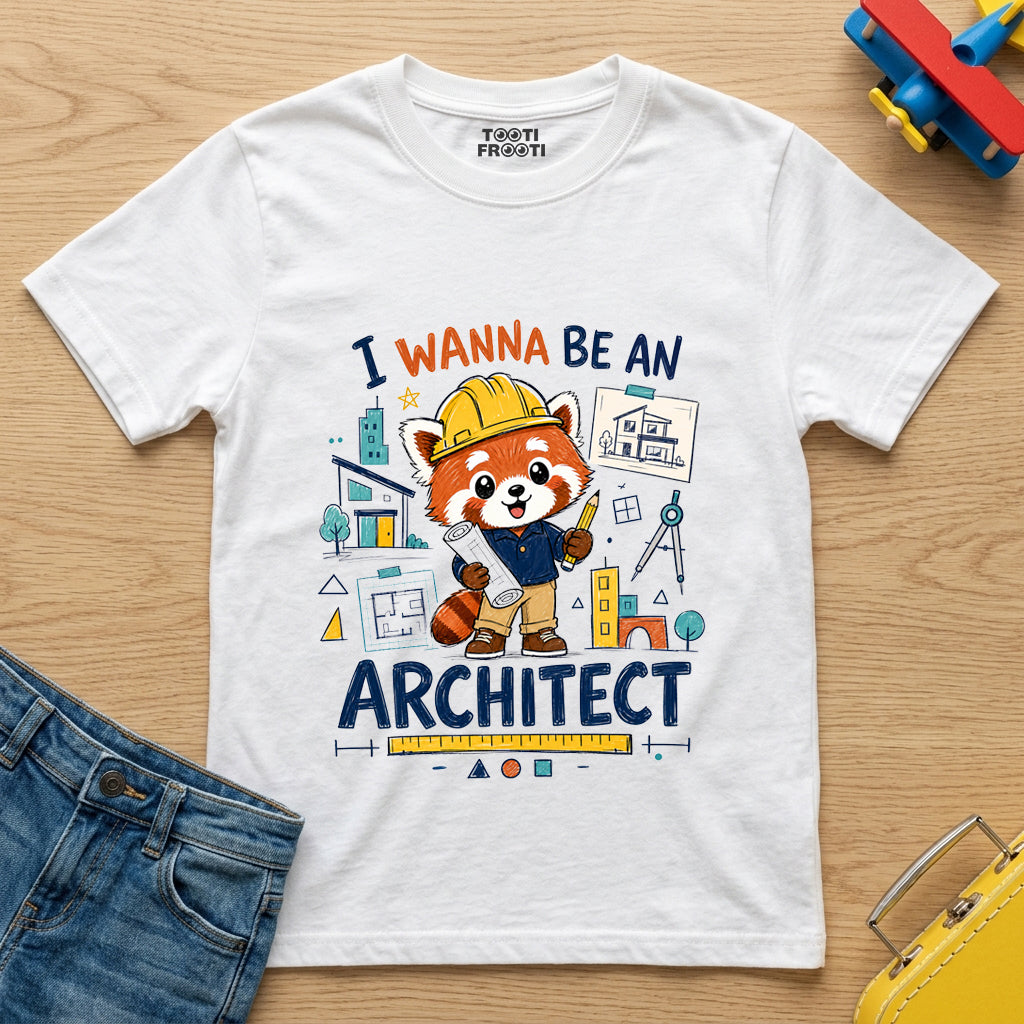 I wanna be an Architect - Crew Neck T-Shirt