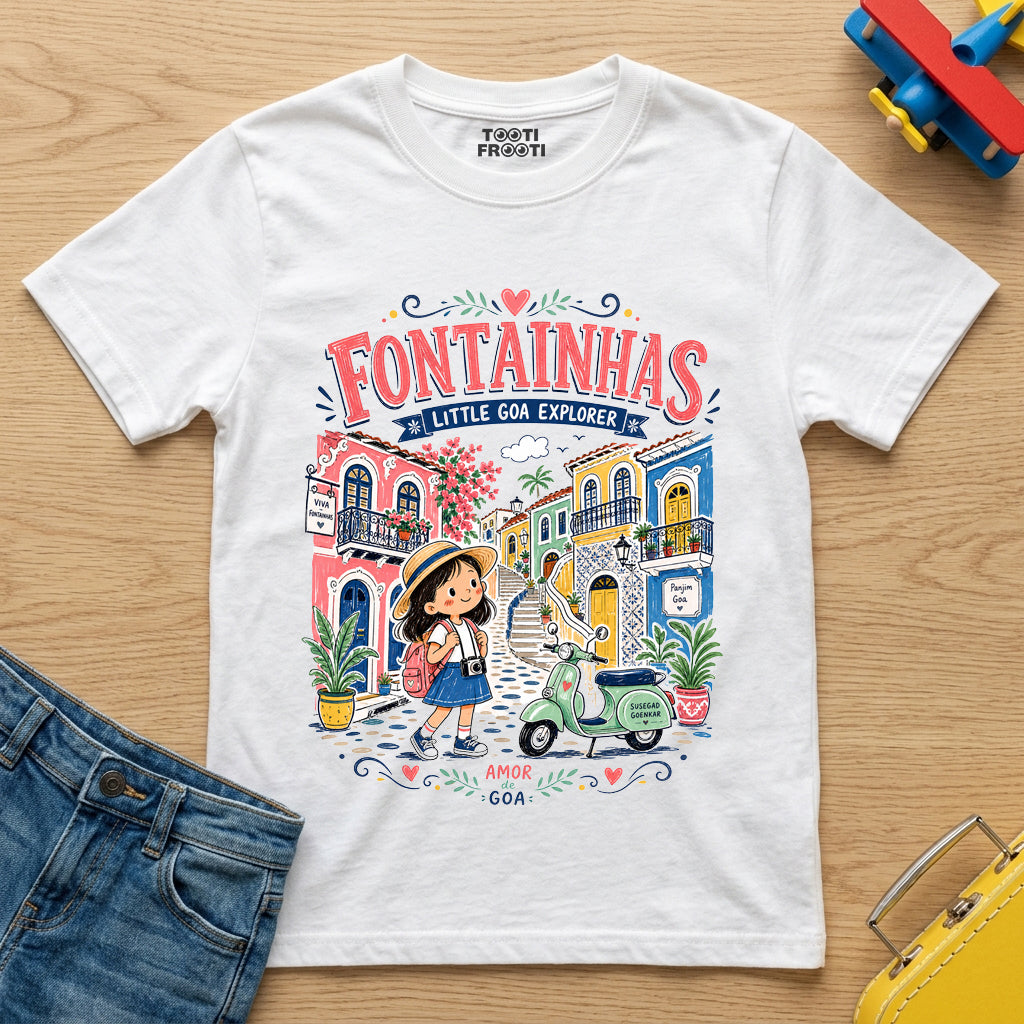 Goa Fontainhas Explorer - Crew Neck T-Shirt