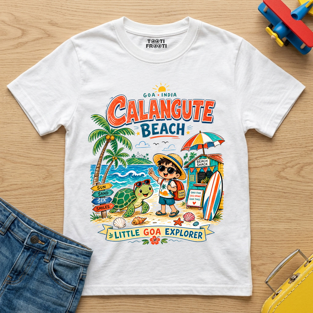 Goa Calangute Beach - Crew Neck T-Shirt