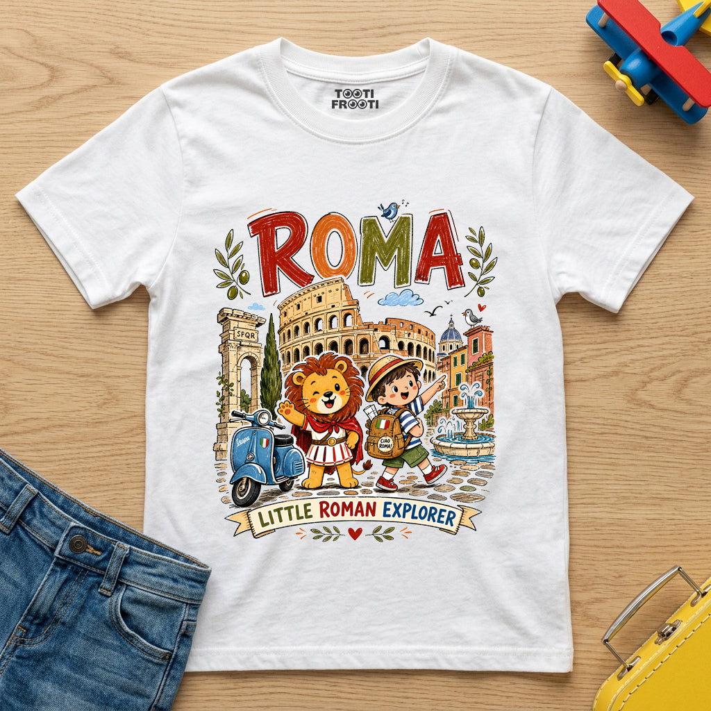 Roma Explorer - Kids Boy's Crew Neck T-Shirt
