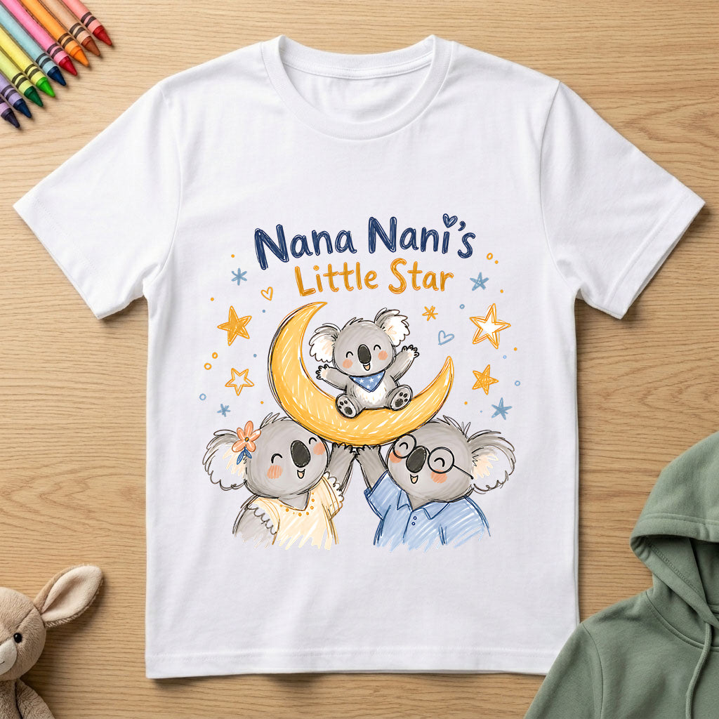 Nana Nani's Little star - kids Crew Neck T-Shirt