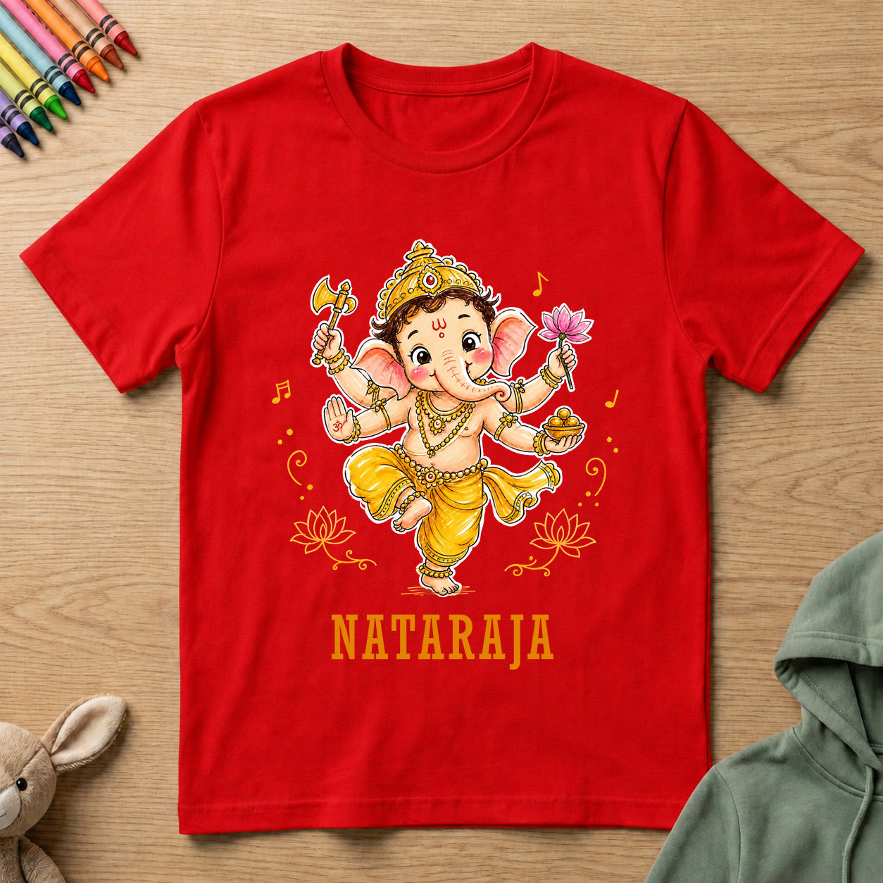 Ganesha Nataraja - Kids Crew Neck T-Shirt