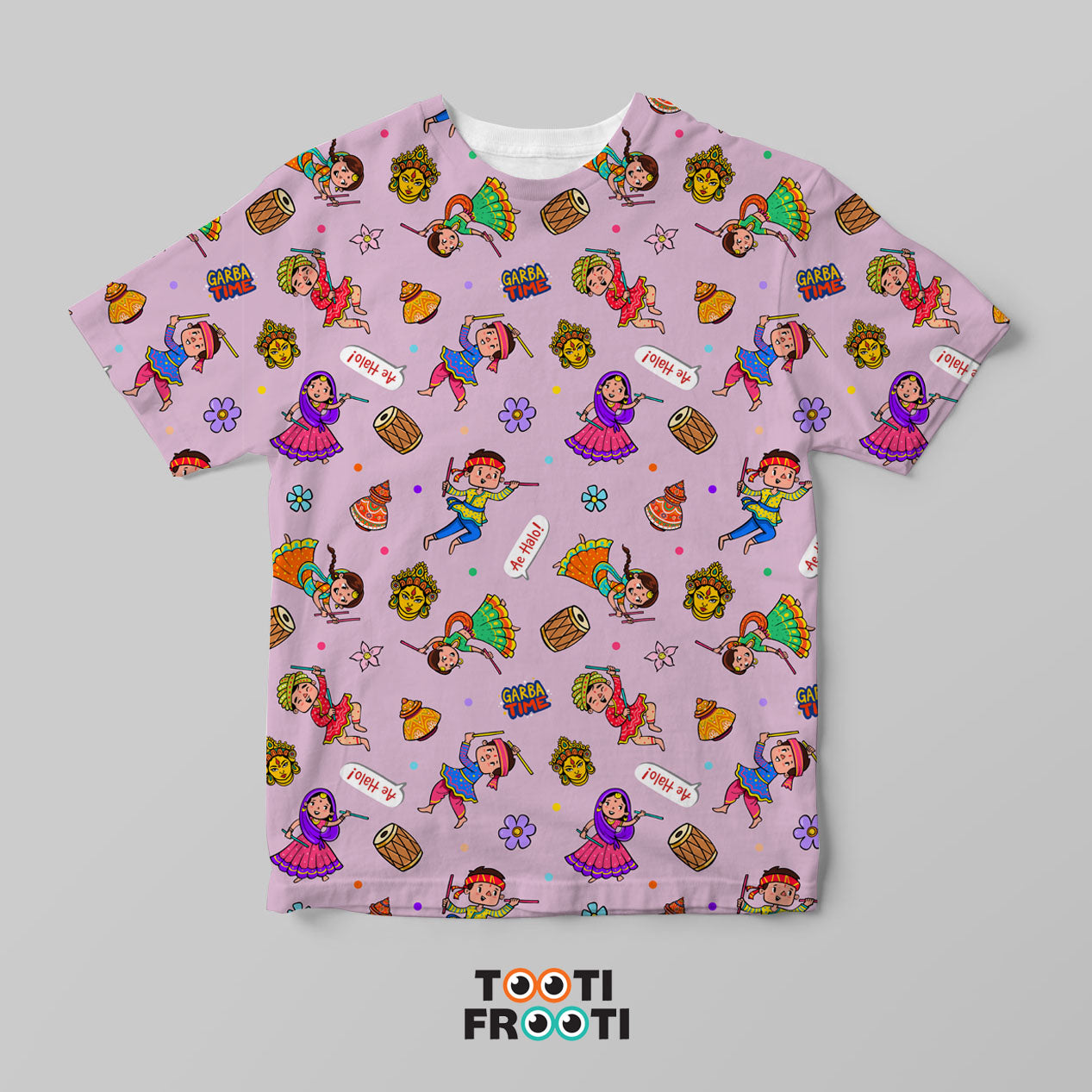 Navratri Pattern - Kids AOP (Polyester) T-Shirt