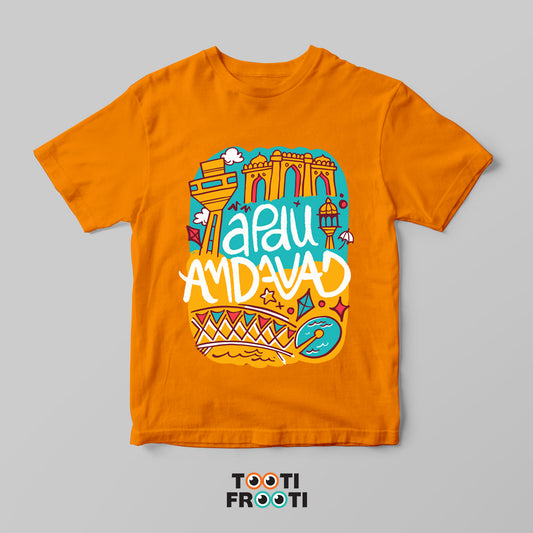 Apdu Amdavad - kids Crew Neck T-Shirt