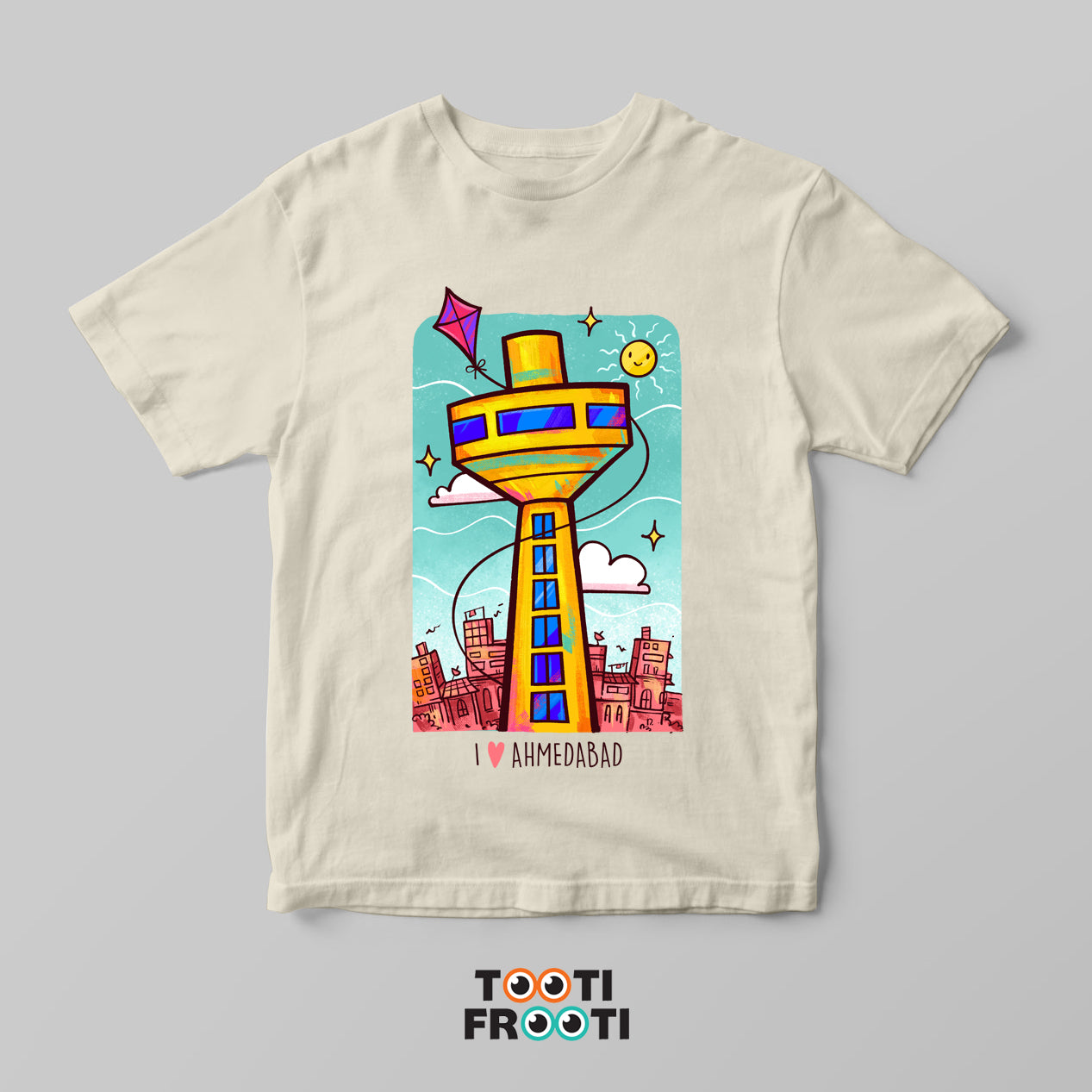 I Love Ahmedabad - Patang - Kids Crew Neck T-Shirt