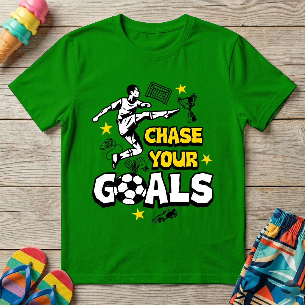 Chase Your Goals - Kids Crew Neck T-Shirt