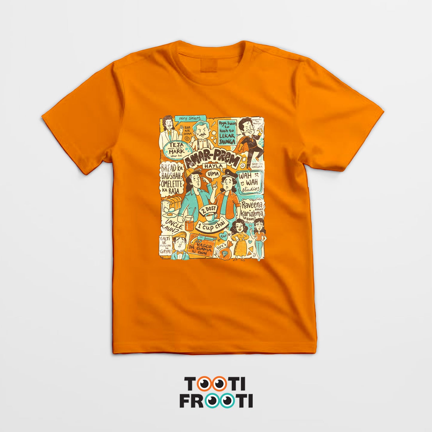 Andaz Apna Apna Doodle Retro - Unisex Classic Crew T-Shirt