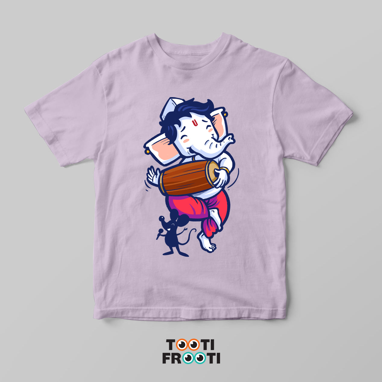 Ganesha Mridang - Crew Neck T-Shirt