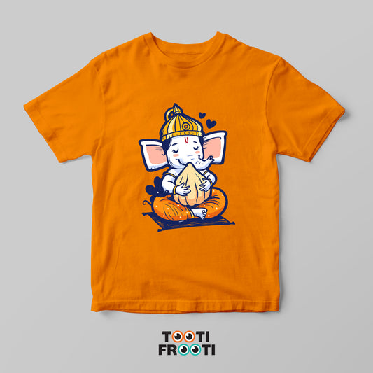 Ganesha Modak - Crew Neck T-Shirt