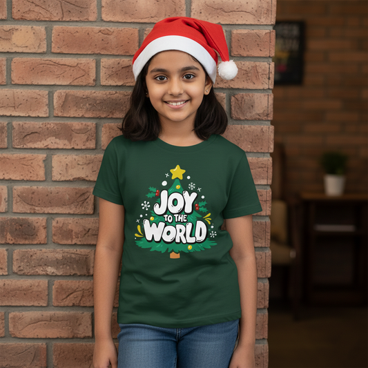 Joy to the World - kids Crew Neck T-Shirt