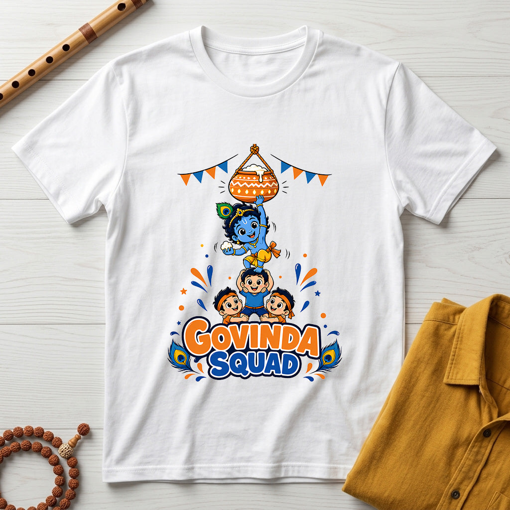 Govinda Squad - Kids Crew Neck T-Shirt