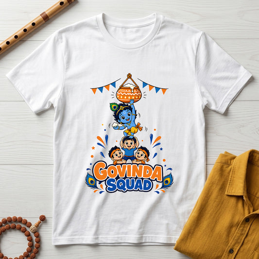 Govinda Squad - Kids Crew Neck T-Shirt