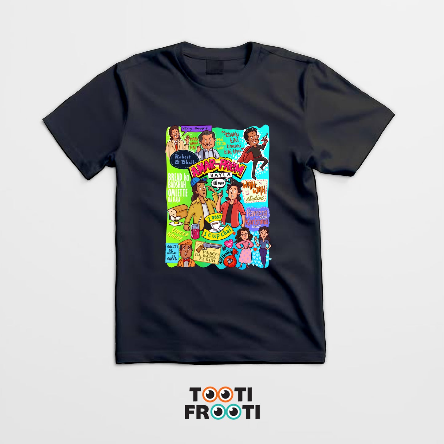 Andaz Apna Apna Doodle Mashup - Unisex Classic Crew T-Shirt