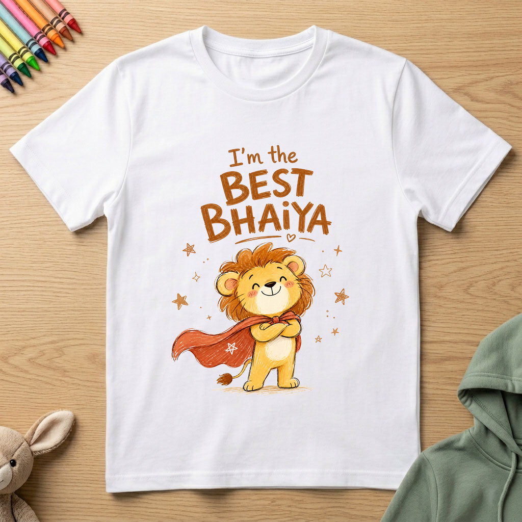 Best Bhaiya - Kids Crew Neck T-Shirt