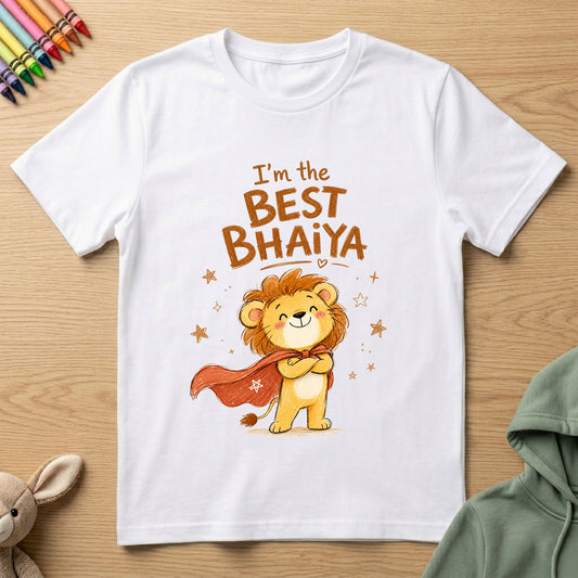 Best Bhaiya - Kids Crew Neck T-Shirt
