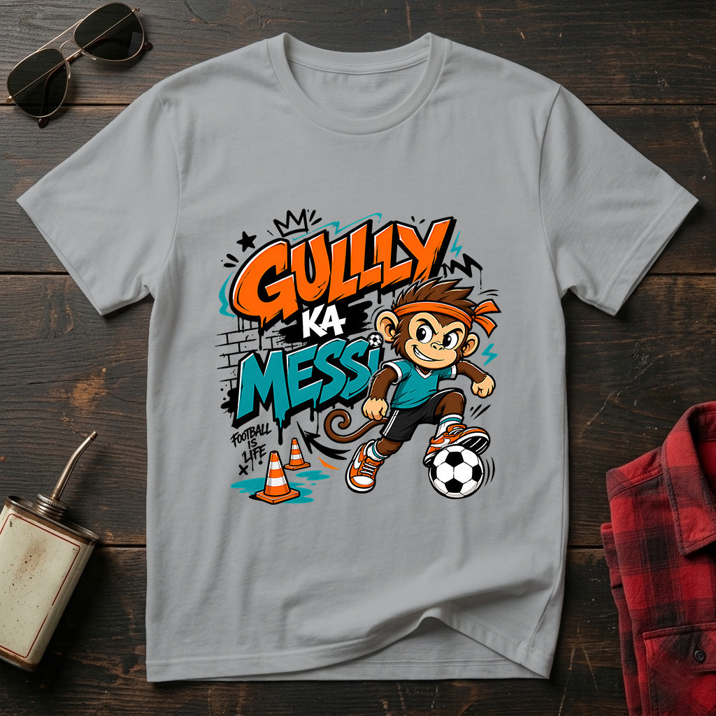 Gully Ka Messi - Kids Crew Neck T-Shirt