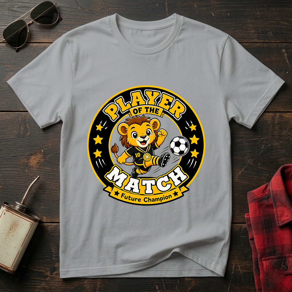 Player of the match - kids Crew Neck T-Shirt