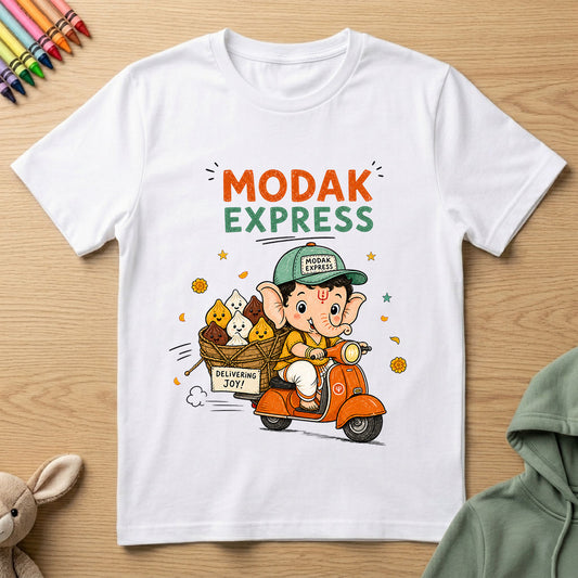 Modak Express - Kids Crew Neck T-Shirt