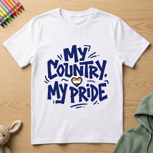 My Country My Pride - Kids Crew Neck T-Shirt