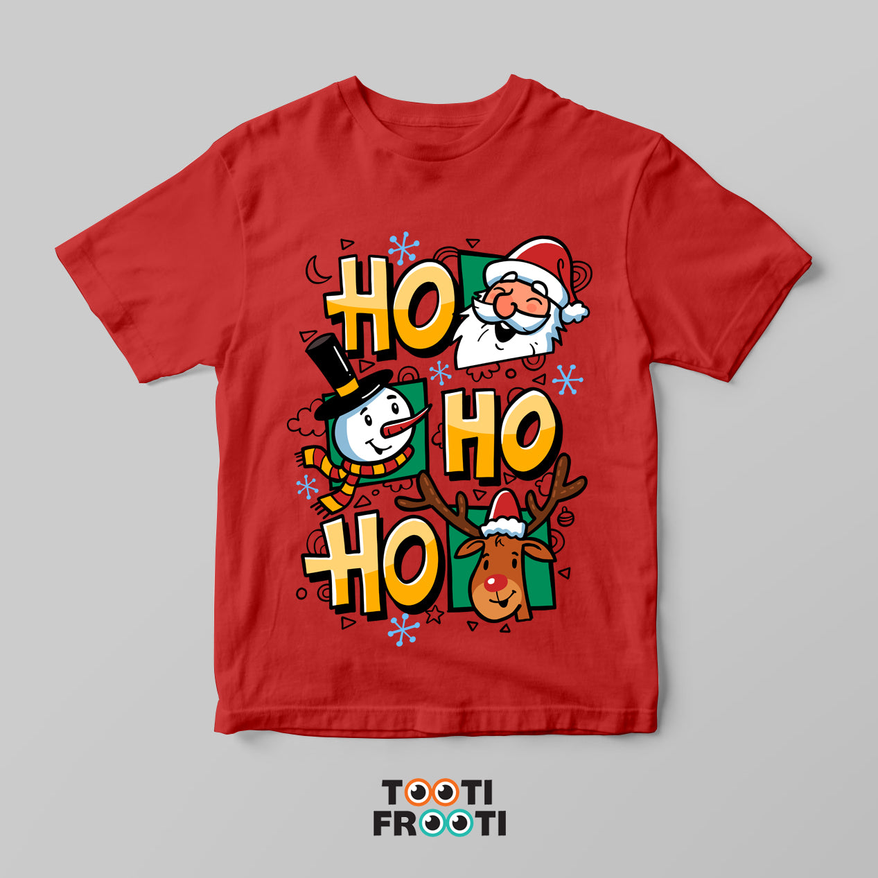 Ho Ho Ho - Kids Crew Neck T-Shirt