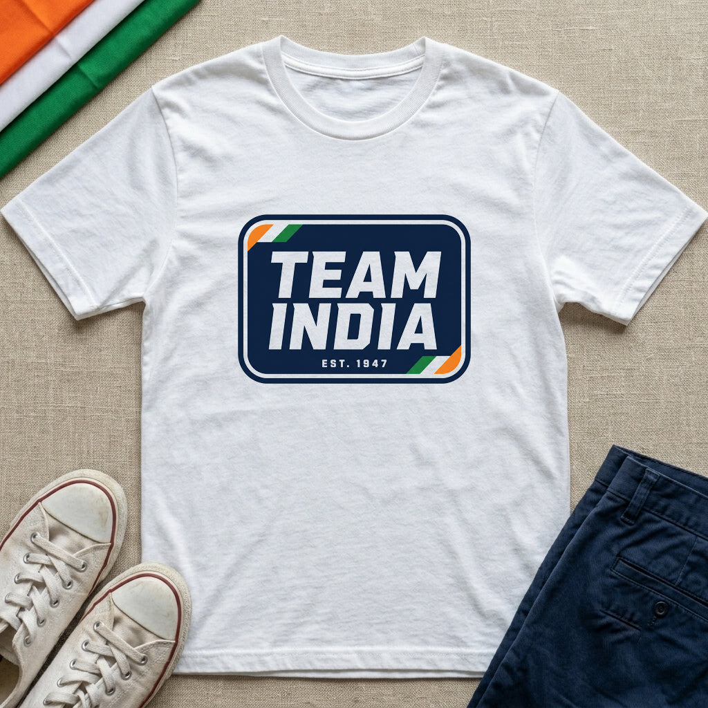 Team India Badge - Unisex Classic Crew T-Shirt
