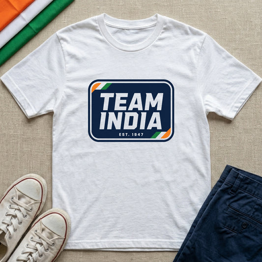 Team India Badge - Unisex Classic Crew T-Shirt