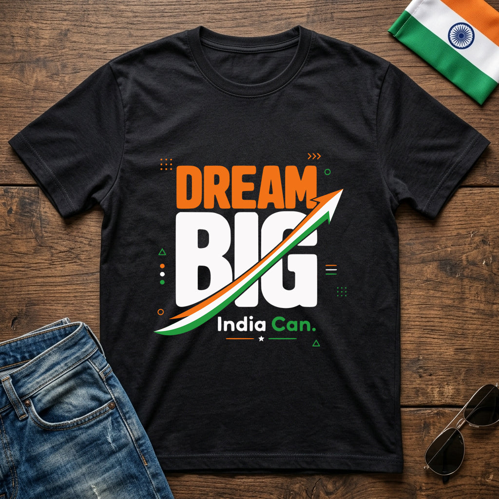 Dream Big India Can - Unisex Classic Crew T-Shirt