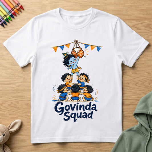 Govinda Squad - Kids Crew Neck T-Shirt