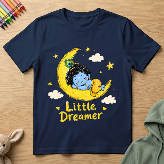 Krishna Little Dreamer - Kids Crew Neck T-Shirt