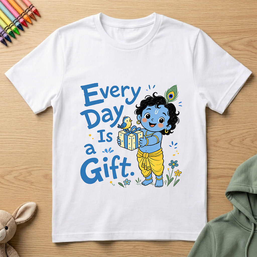 Every Day is a Gift - Kids Crew Neck T-Shirt