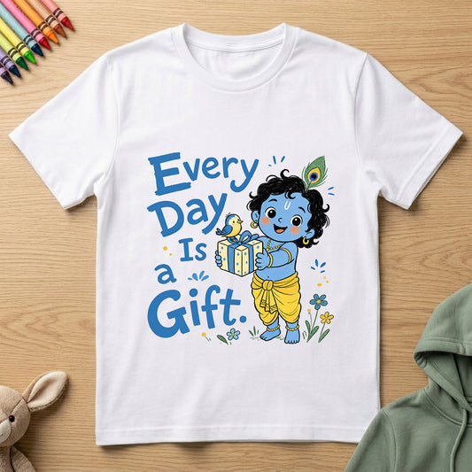 Every Day is a Gift - Kids Crew Neck T-Shirt