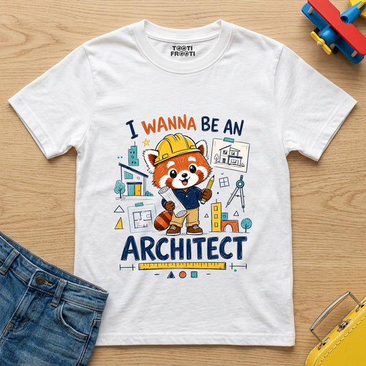 I wanna be an Architect - Crew Neck T-Shirt