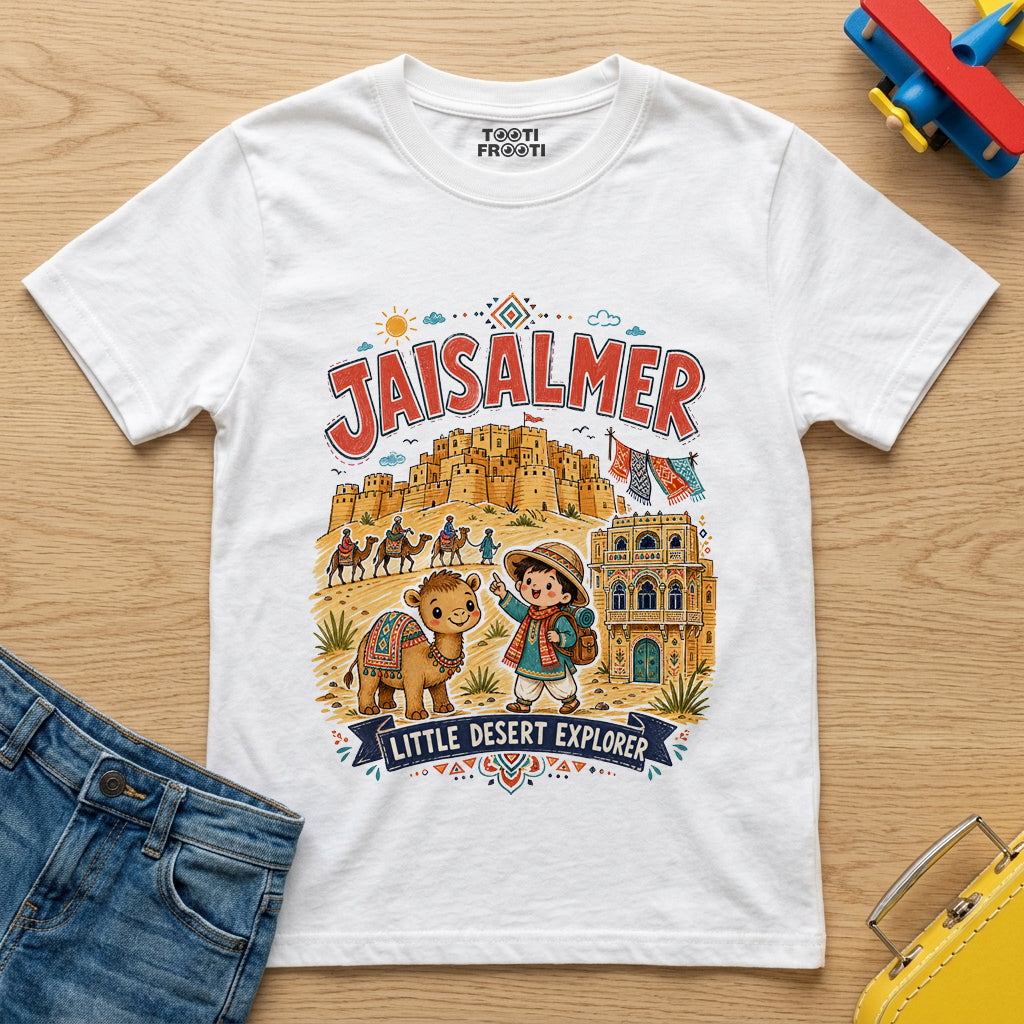 Jaisalmer Desert Explorer - Kids Crew Neck T-Shirt