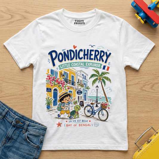 Pondicherry - Kids Crew Neck T-Shirt