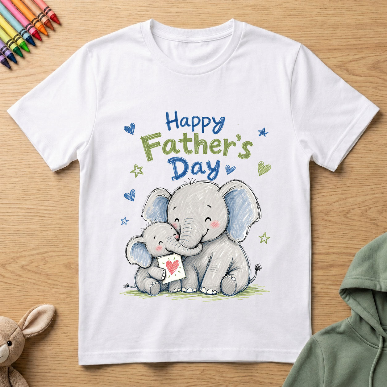 Happy Fathers Day - Jumbo - Kids Crew Neck T-Shirt