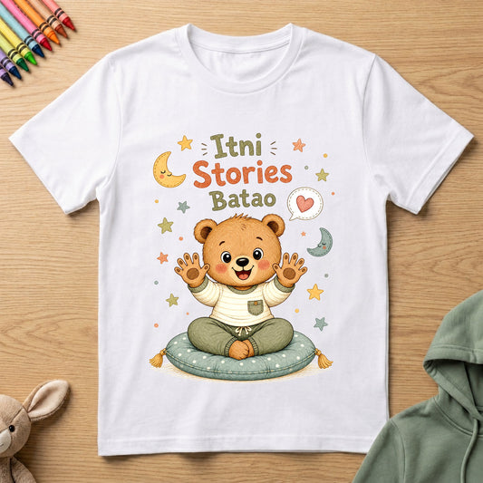 Itni Stories Batao - Kids Crew Neck T-Shirt