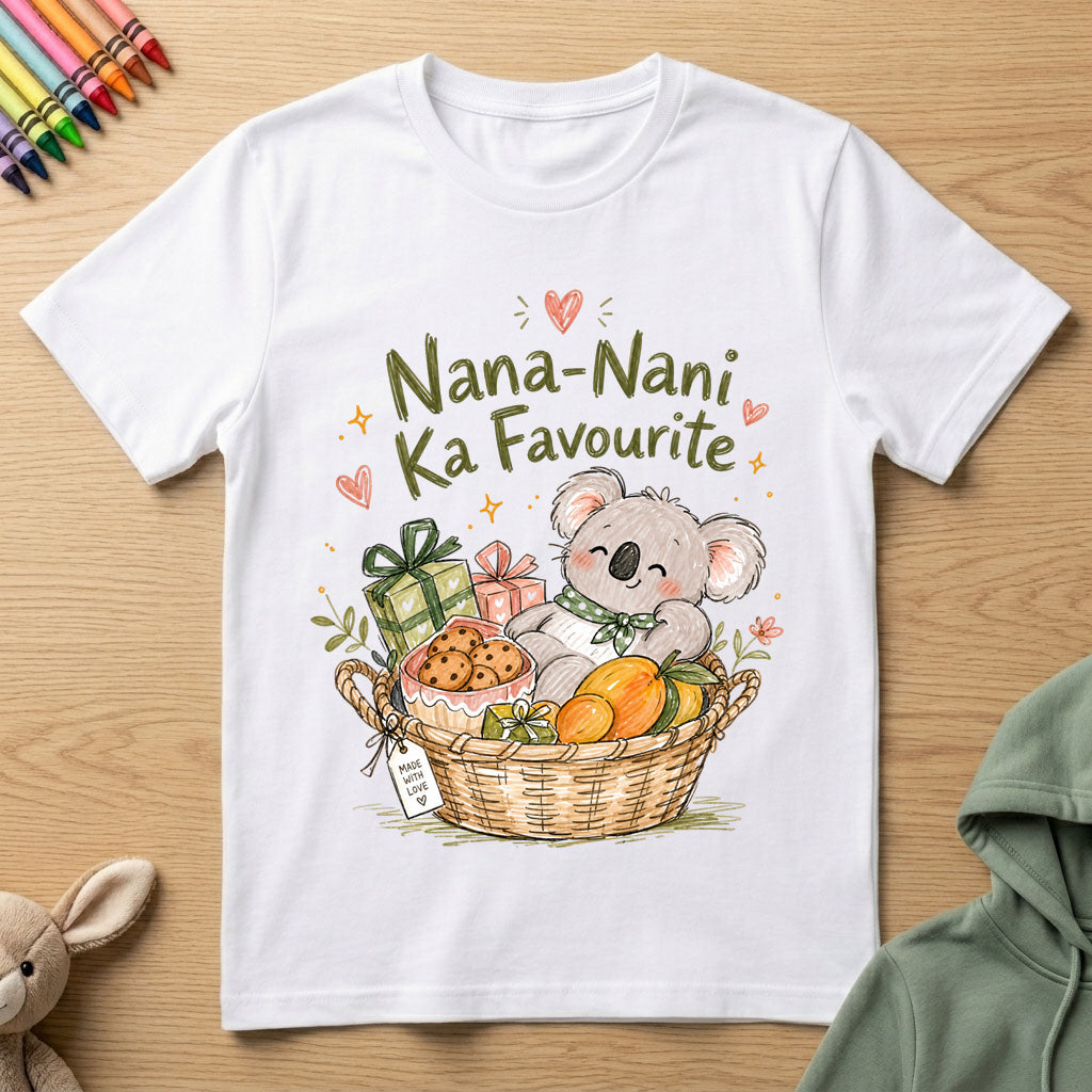 Nana Nani ka Favourite - Kids Crew Neck T-Shirt