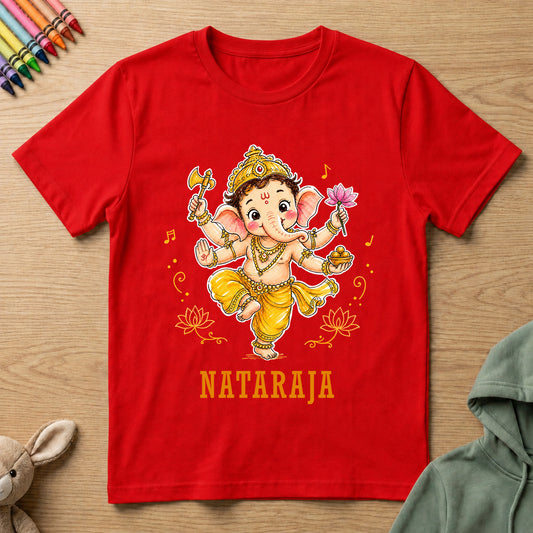 Ganesha Nataraja - Kids Crew Neck T-Shirt