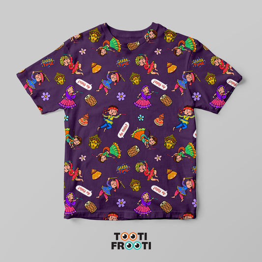 Navratri Pattern - Kids AOP (Polyester) T-Shirt