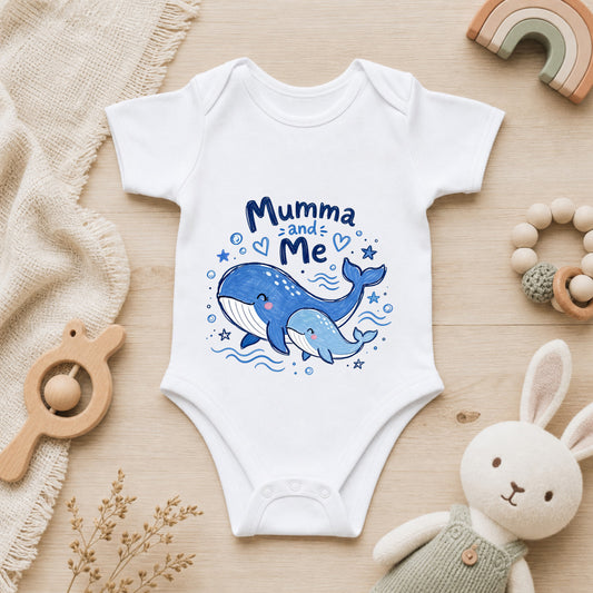 Mumma and Me - Whale - Kids Rompers
