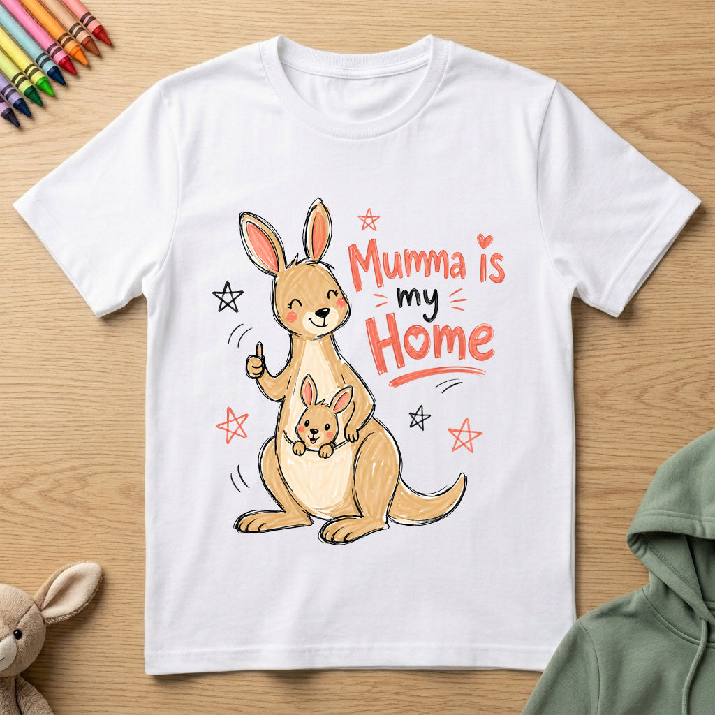 Mumma is my Home - Boy's Crew Neck T-Shirt