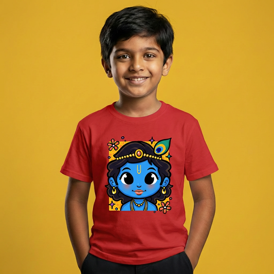 Adorable Krishna - Crew Neck T-Shirt