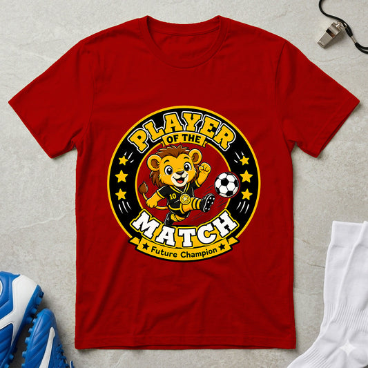 Player of the match - kids Crew Neck T-Shirt