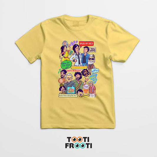 Sholay Doodle Mashup - Unisex Classic Crew T-Shirt