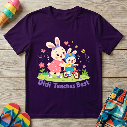 Didi Teaches Best - Kids Crew Neck T-Shirt